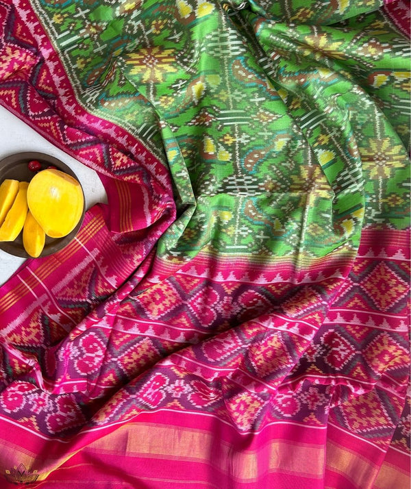 SEMI DOUBLE IKAT PATOLA SAREE