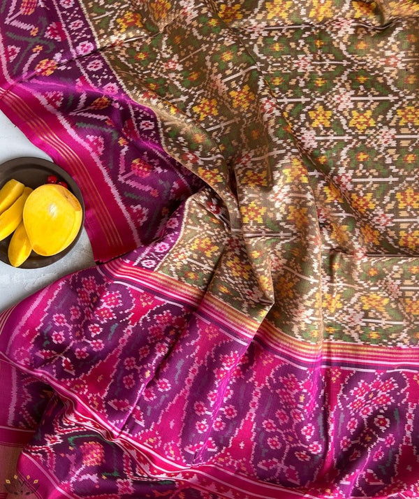SEMI DOUBLE IKAT PATOLA SAREE