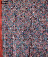 AJRAKH COTTON HAND BLOCK PRINTED SAREE