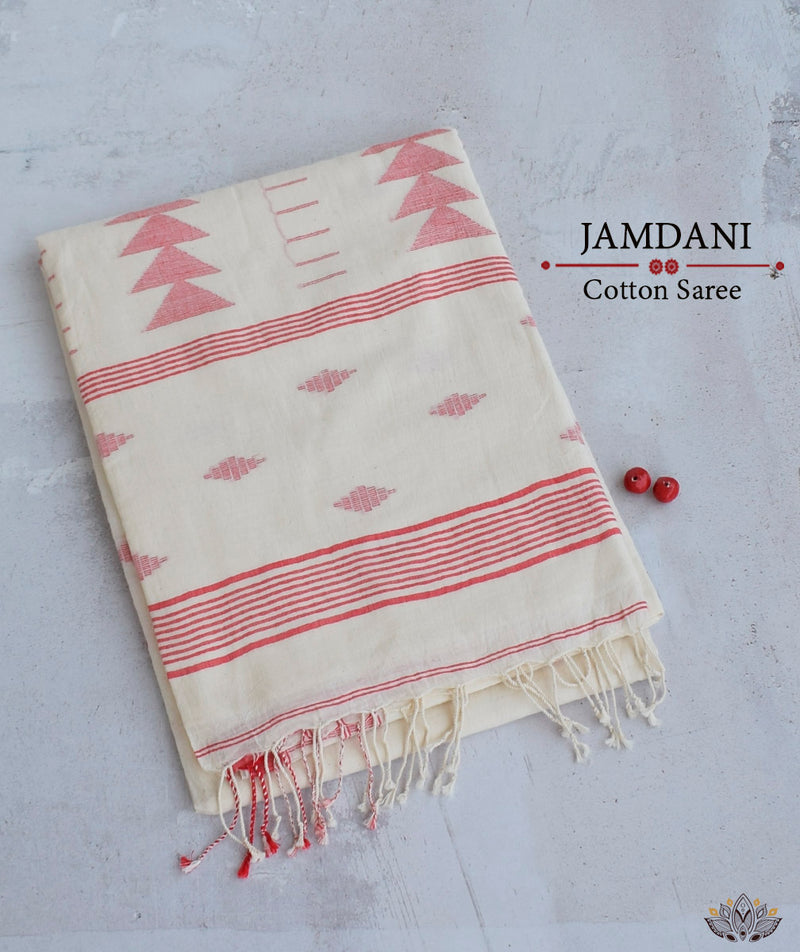 JAMDANI COTTON HANDMADE SAREE