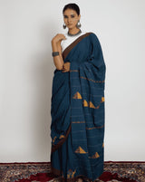 Exclusive Applique HandStiched Cotton Saree