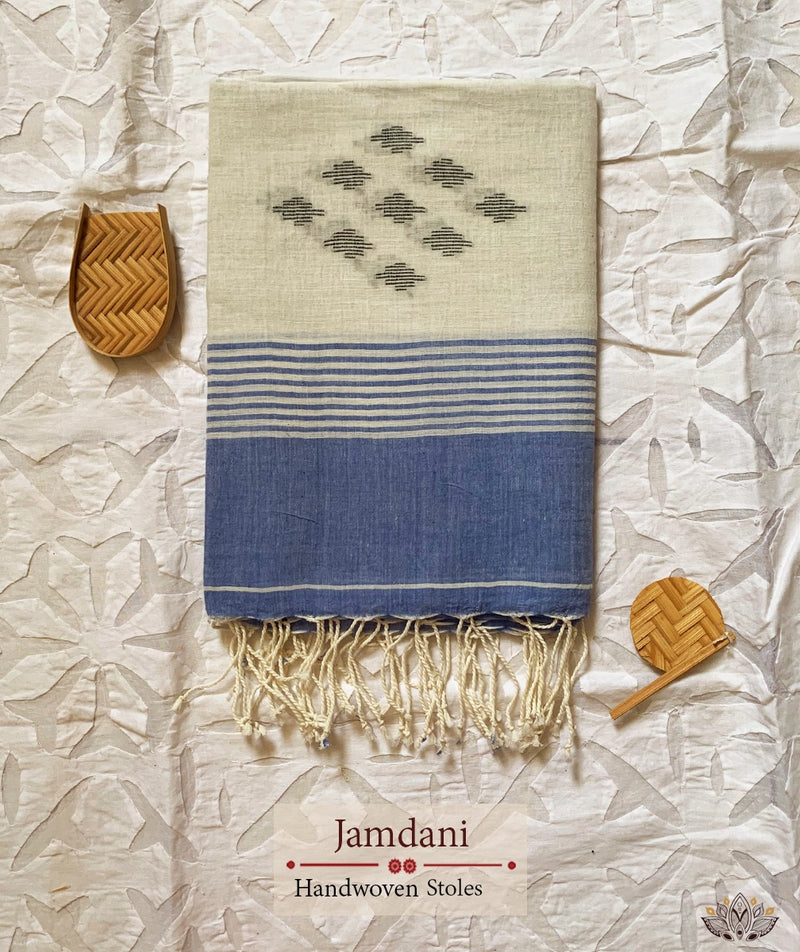 JAMDANI COTTON HANDMADE STOLE