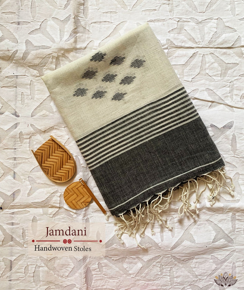 JAMDANI COTTON HANDMADE STOLE