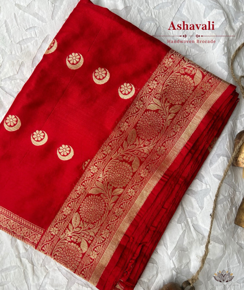 ASHAVALI BROCADE SILK SAREE