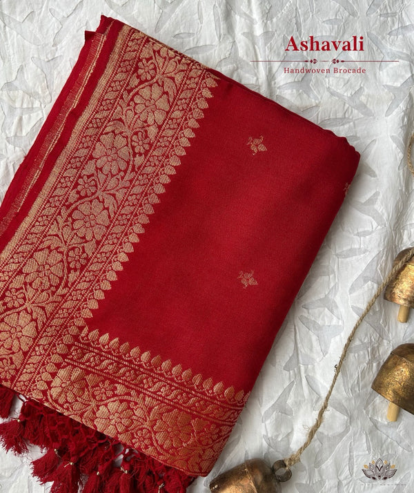 ASHAVALI BROCADE SILK SAREE