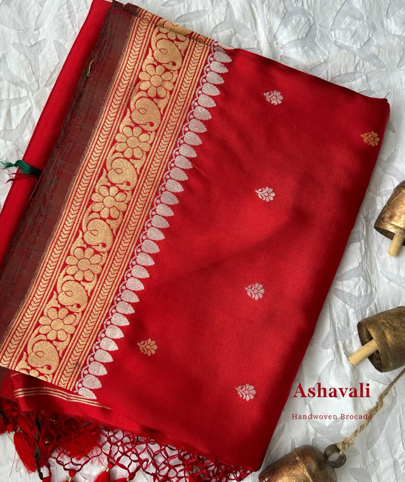 ASHAVALI BROCADE SILK SAREE