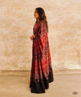 AJRAKH COTTON HAND BLOCK PRINTED SAREE