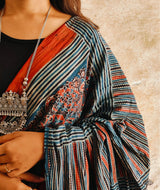 AJRAKH COTTON HAND BLOCK PRINTED SAREE