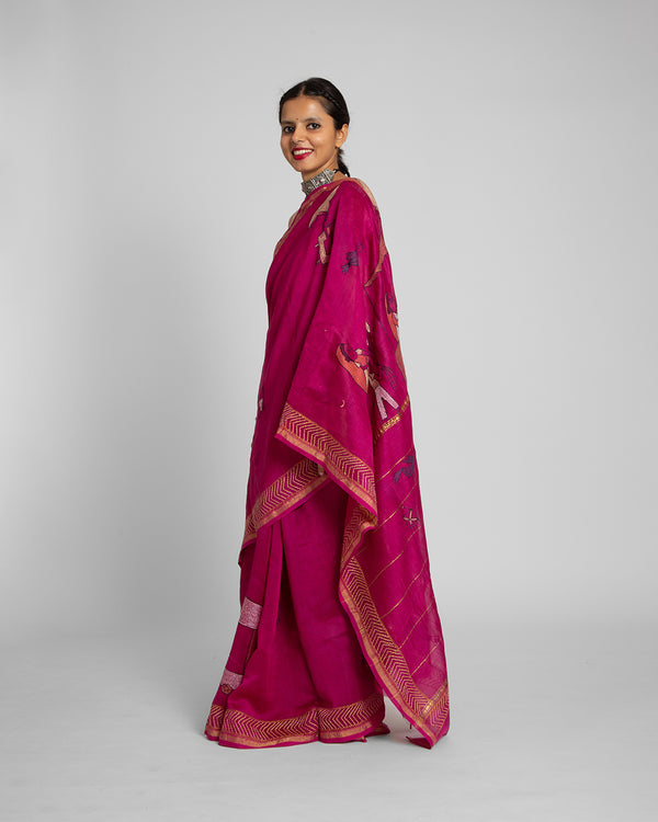 Exclusive Amounee Sujani Hand Embroidered Sarees