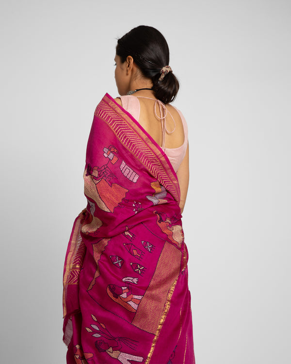 Exclusive Amounee Sujani Hand Embroidered Sarees