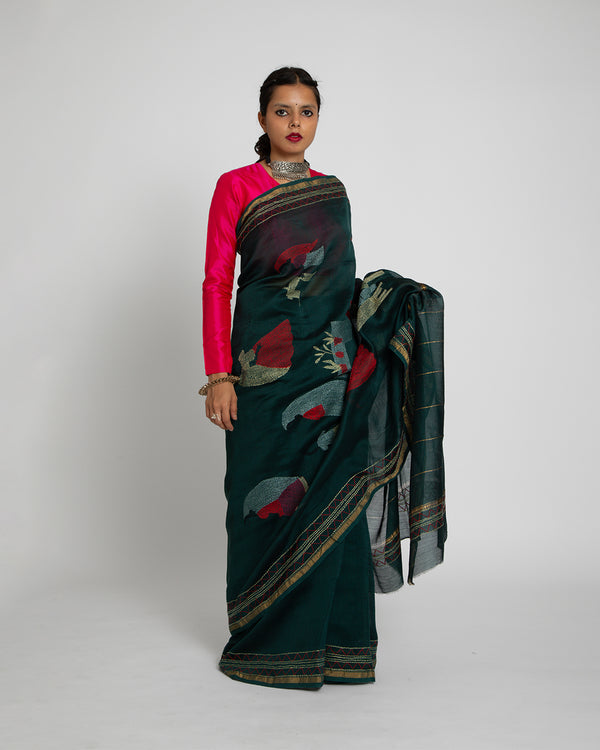Exclusive Amounee Sujani Hand Embroidered Sarees