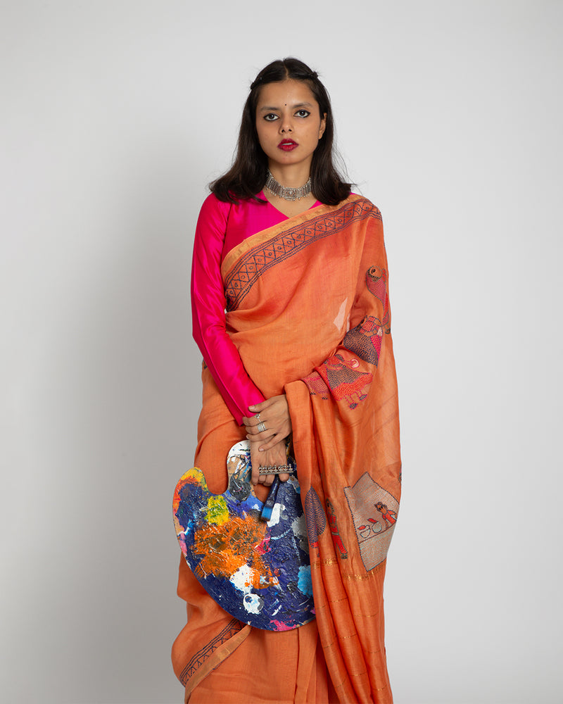 Exclusive Amounee Sujani Hand Embroidered Sarees