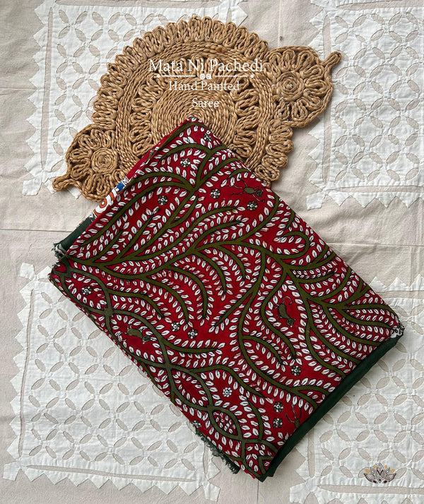 MATA NI PACHHEDI CHANDERI  SAREE