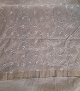 Chikankari Hand Embroidered Chanderi Dupatta