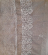 Chikankari Hand Embroidered Chanderi Dupatta