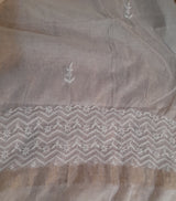 Chikankari Hand Embroidered Chanderi Dupatta