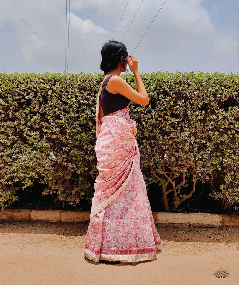 Maheshwari Sanganeri Printed  Sarees