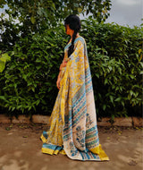 Maheshwari Sanganeri Printed  Sarees