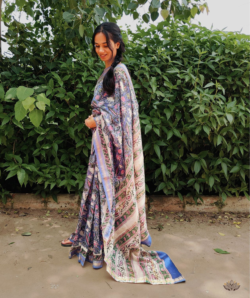 Maheshwari Sanganeri Printed  Sarees