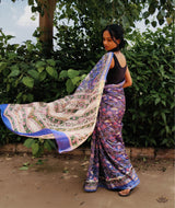 Maheshwari Sanganeri Printed  Sarees