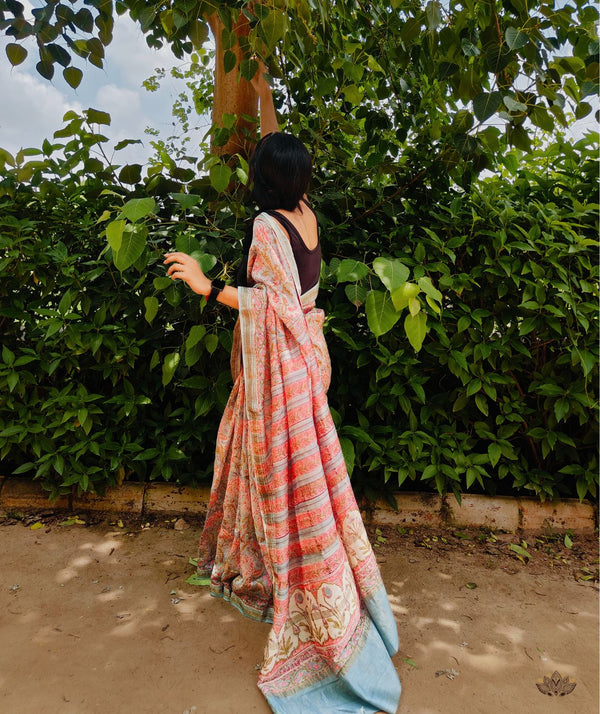 Maheshwari Sanganeri Printed  Sarees