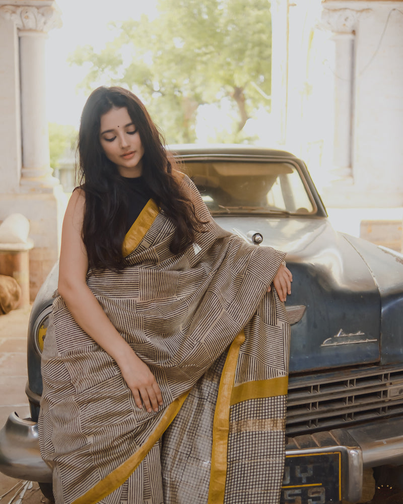 Maheshwari Sanganeri Printed  Sarees