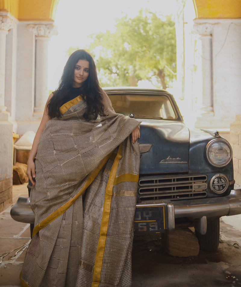 Maheshwari Sanganeri Printed  Sarees