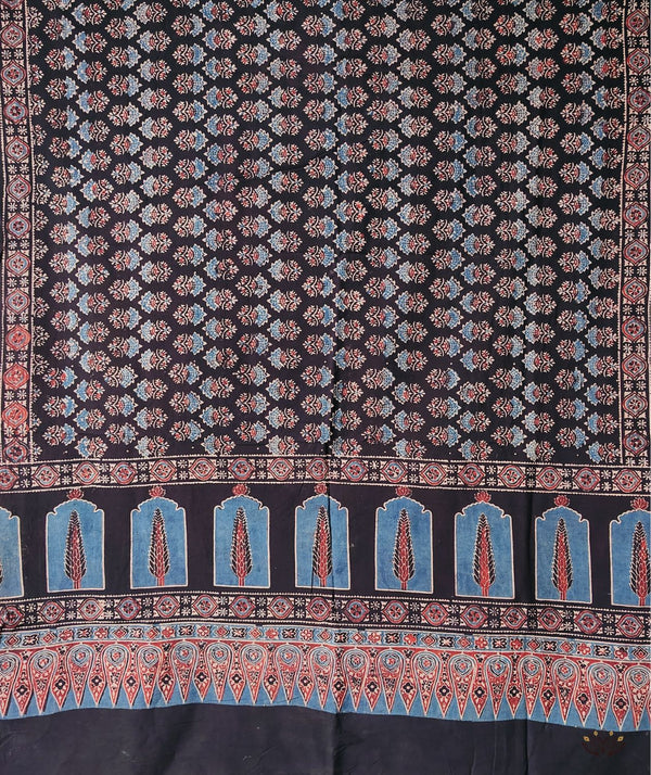 Ajrakh Handblock Printed Cotton Dupatta