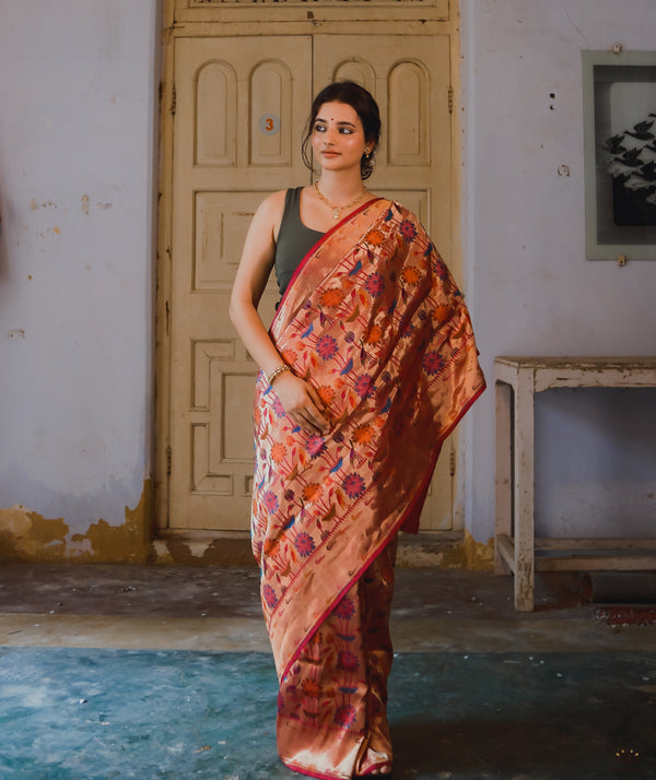 ASHAVALI BROCADE SILK SAREE