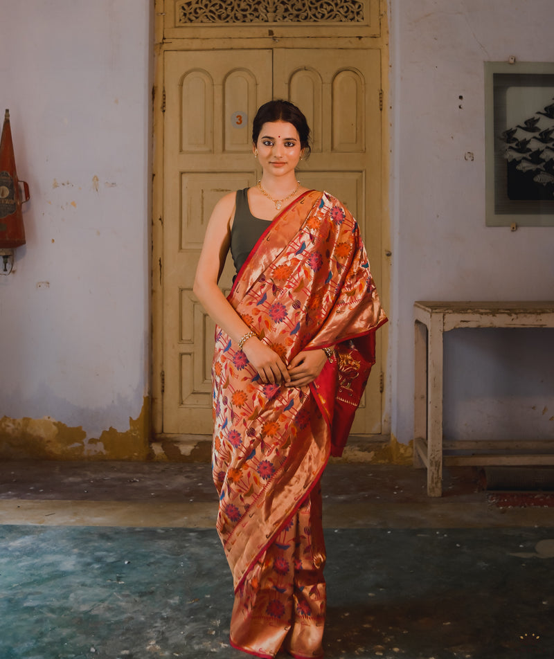 ASHAVALI BROCADE SILK SAREE