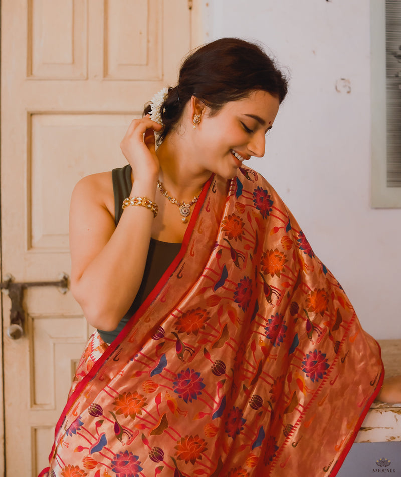 ASHAVALI BROCADE SILK SAREE