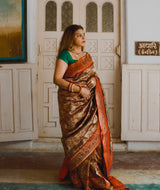 ASHAVALI BROCADE SILK SAREE