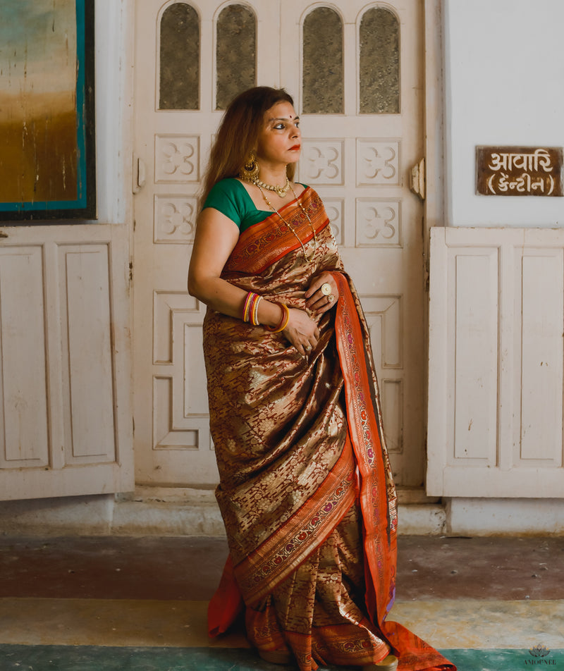 ASHAVALI BROCADE SILK SAREE