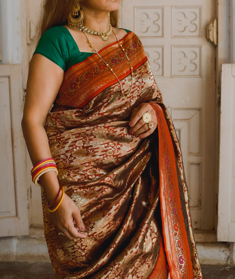 ASHAVALI BROCADE SILK SAREE