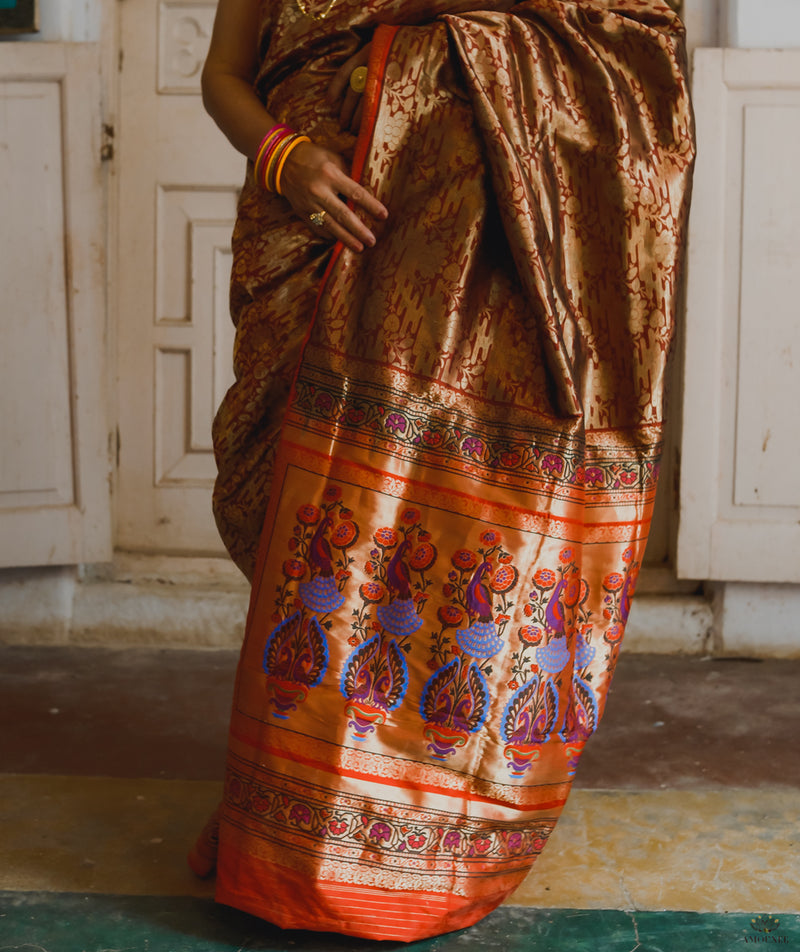 ASHAVALI BROCADE SILK SAREE