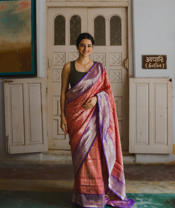 ASHAVALI BROCADE SILK SAREE