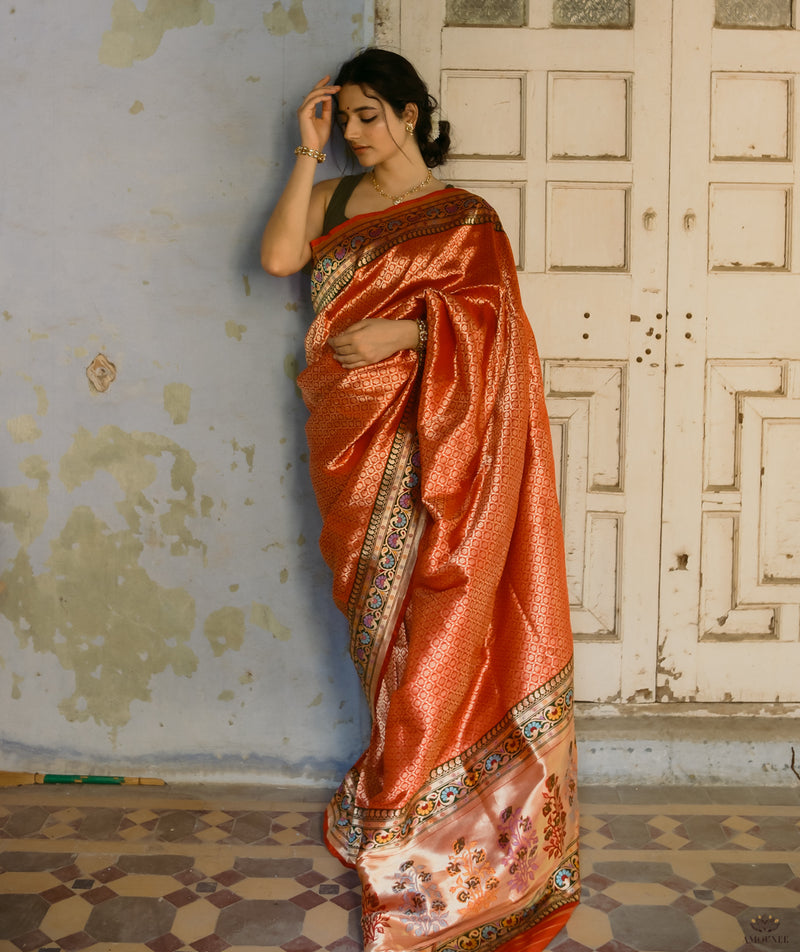 ASHAVALI BROCADE SILK SAREE