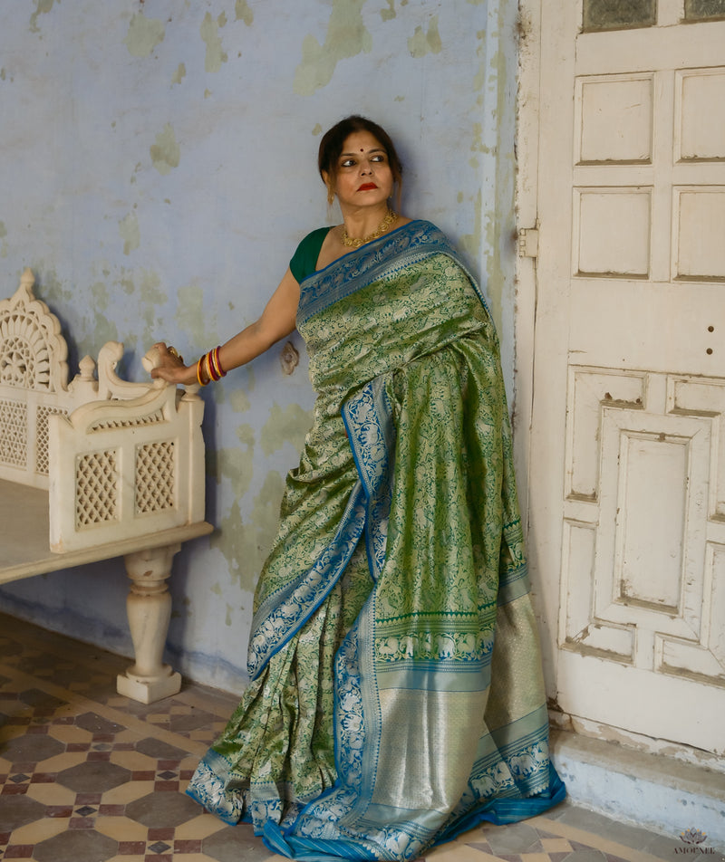 ASHAVALI BROCADE SILK SAREE