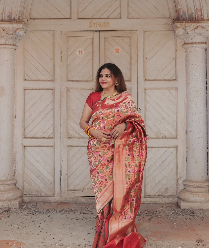 ASHAVALI BROCADE SILK SAREE