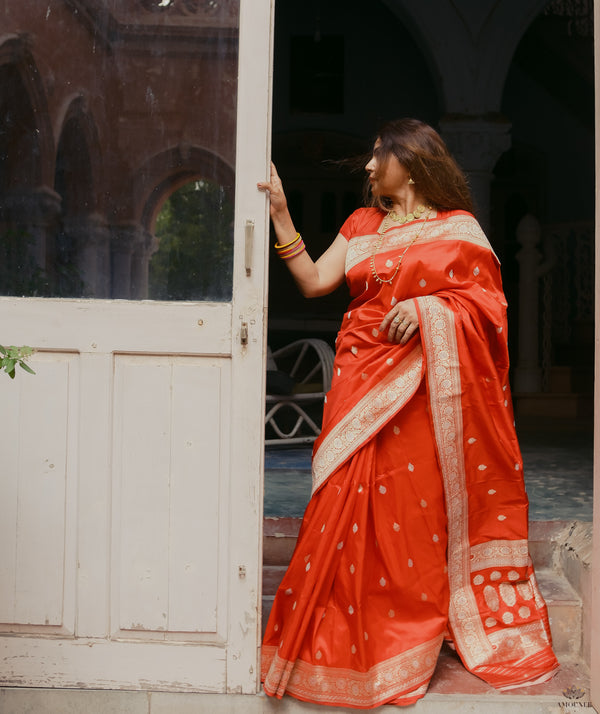 ASHAVALI BROCADE SILK SAREE