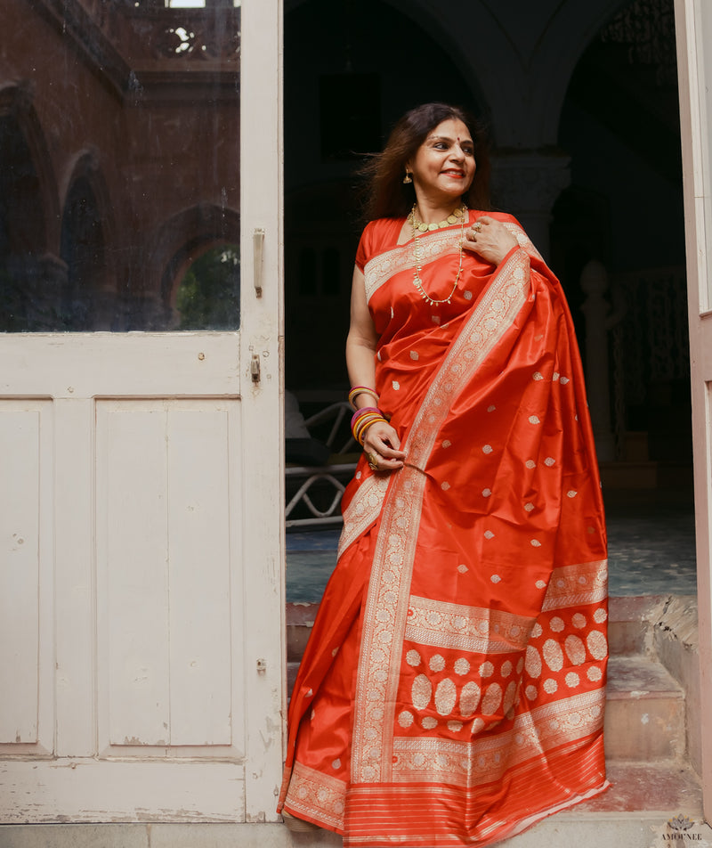 ASHAVALI BROCADE SILK SAREE