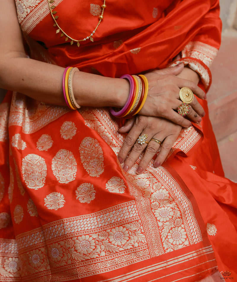 ASHAVALI BROCADE SILK SAREE