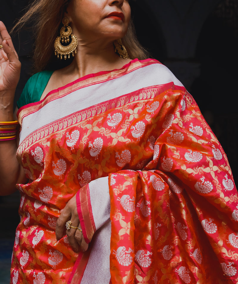 ASHAVALI BROCADE SILK SAREE