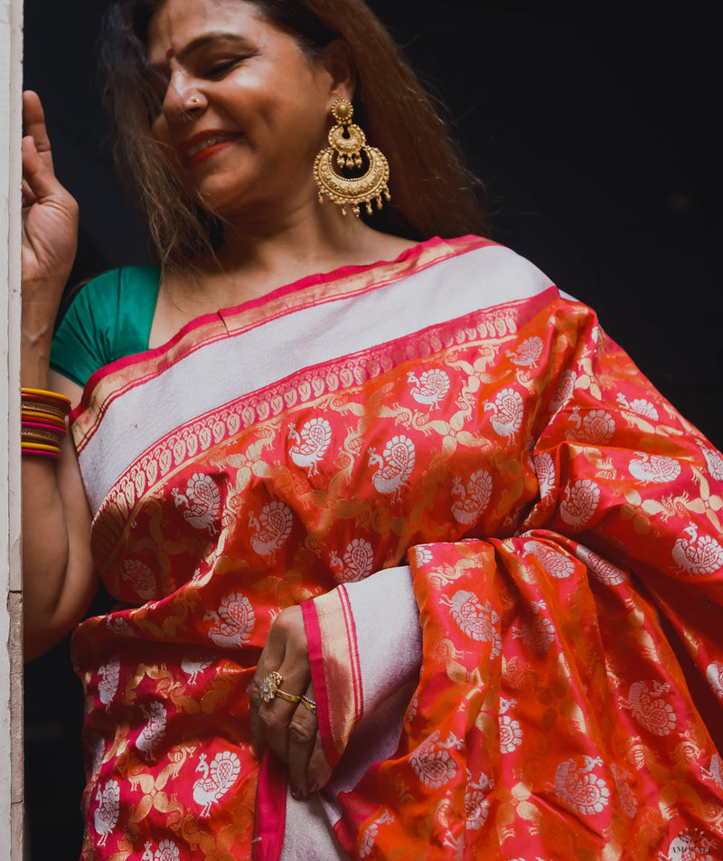 ASHAVALI BROCADE SILK SAREE