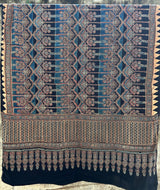 Ajrakh modal silk hand block printed dupatta