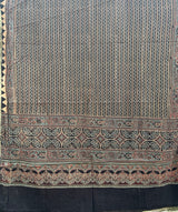 Ajrakh Handblock Printed Cotton Dupatta