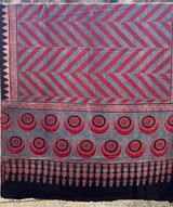 Ajrakh Handblock Printed Cotton Dupatta