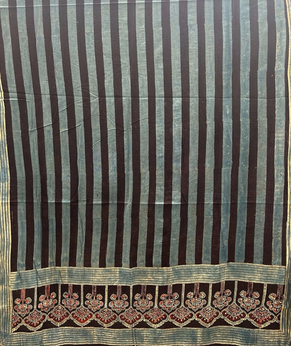 Ajrakh Handblock Printed Cotton Dupatta