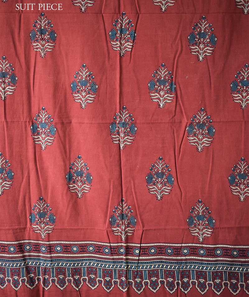 AJRAKH COTTON HAND BLOCK PRINTED TWO PIECE SUIT