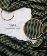 AJRAKH COTTON HAND PRINTED YARDAGE